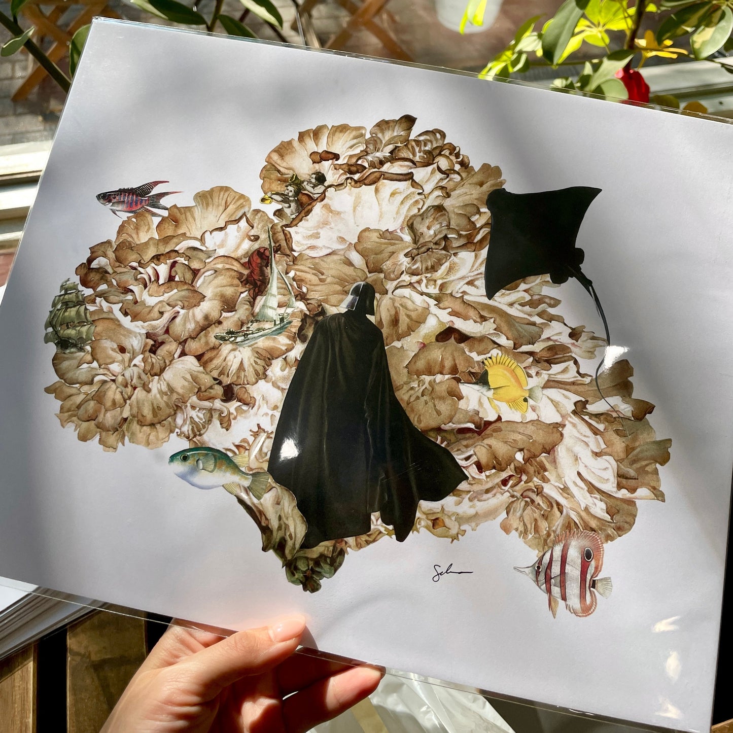 Darth Vader inspired : Let Go (Award-winning collage)