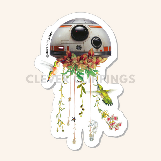 BB8 Star Wars inspired Vinyl Sticker