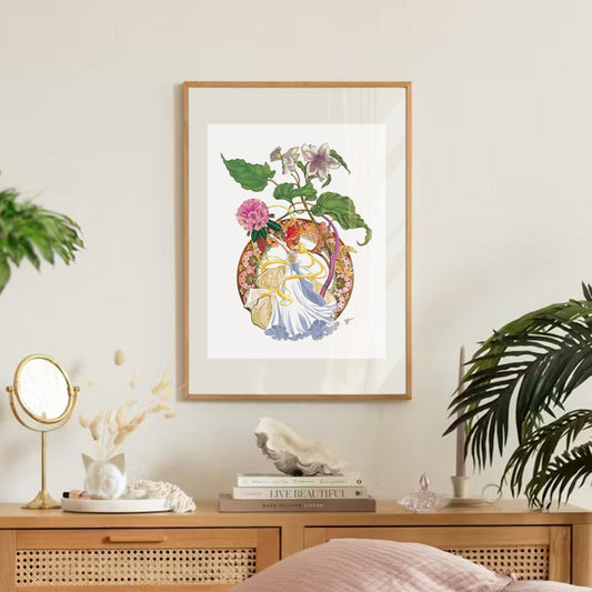 Art Nouveau Moon Princess