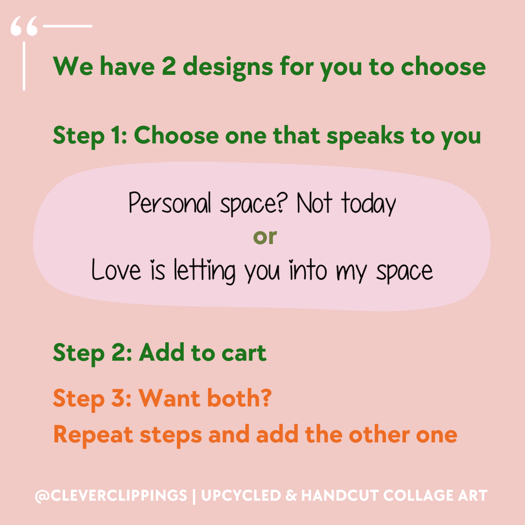 For your introvert/ extrovert partner - Choose your design