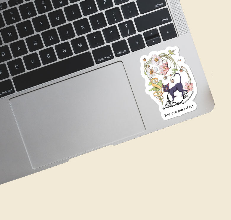 Sailormoon inspired Vinyl Sticker - Luna You are Purr-fect