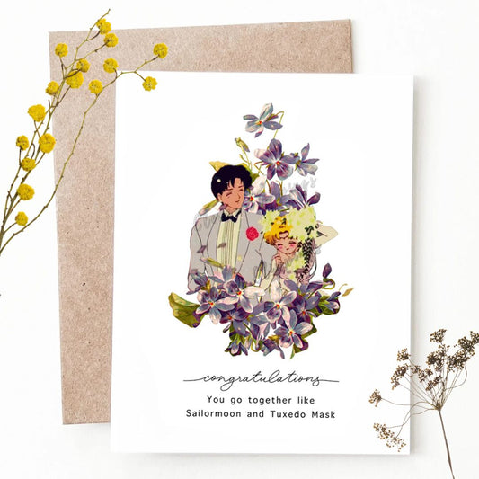 Congratulations! You go together like Sailormoon and Tuxedo Mask
