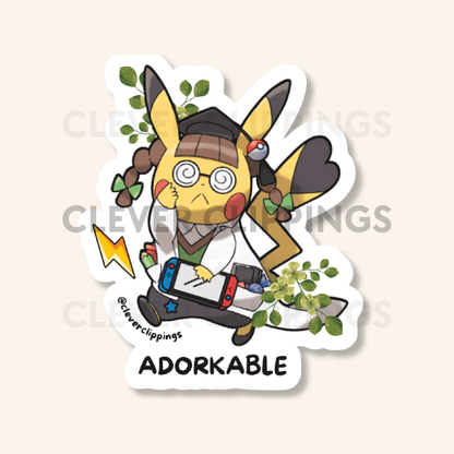 Pika inspired Vinyl Sticker - Adorkable