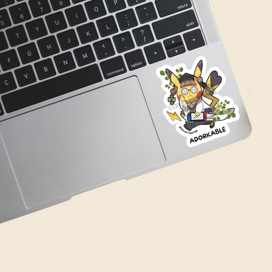 Pika inspired Vinyl Sticker - Adorkable
