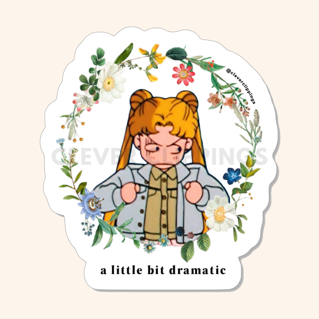 Little Bit Sticker Sailormoon inspired Vinyl Sticker - A little bit dramatic – Clever ...