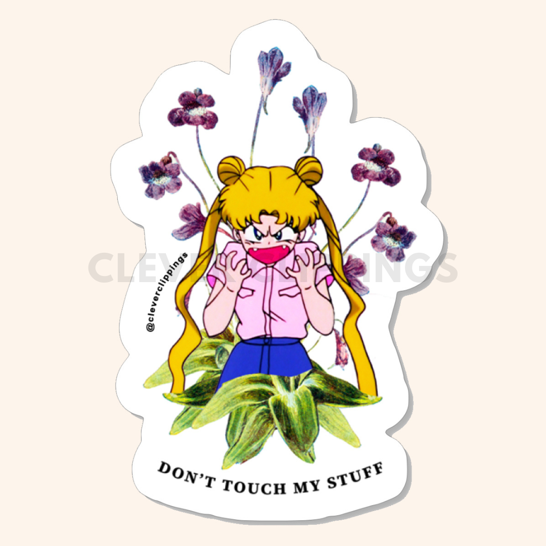 Sailormoon inspired Vinyl Sticker - Don't touch my stuff