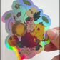 Pika inspired Holographic Sticker