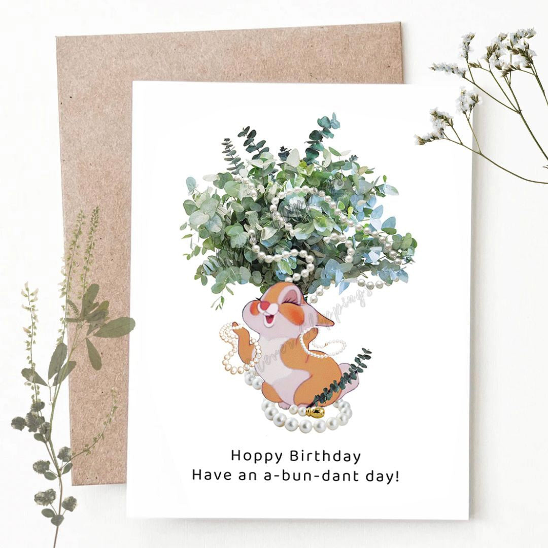Hoppy Birthday, Have an a-bun-dant day!